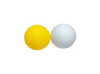 ลูกปิงปองขนาดมาตรฐาน 4mm สีส้มและสีขาว