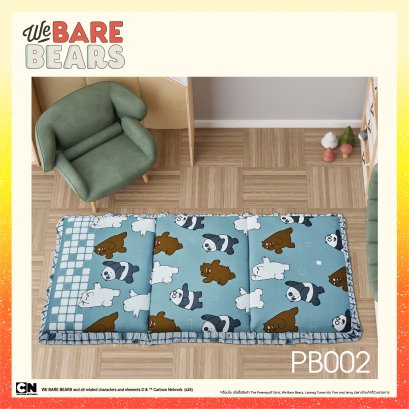[แถมฟรีกระเป๋าผ้า LIMITED TOTE BAG] Satin Plus ที่นอน 3 ตอน WE BARE BEARS ลิขสิทธิ์แท้100% ขนาด 3’ x 6.5’ พร้อมปลอกมีซิป