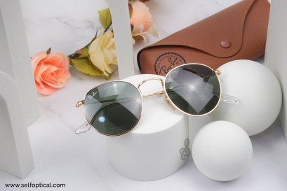 RayBan Round Metal RB3447 001 Size 50