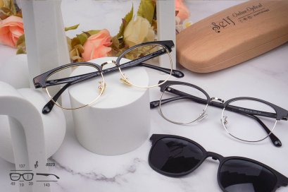 กรอบแว่น + คลิปออน รุ่น 8025