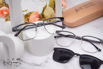 กรอบแว่น + คลิปออน รุ่น 8038