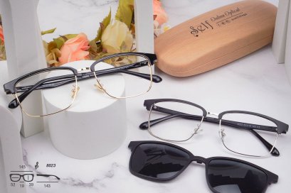 กรอบแว่น + คลิปออน รุ่น 8023