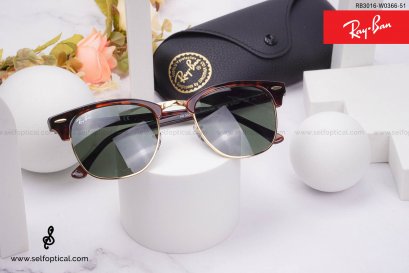 Rayban Clubmaster RB3016 W0366 Size 51