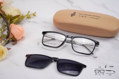 กรอบแว่น + คลิปออน รุ่น 8186