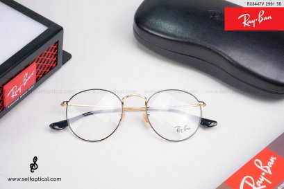 Rayban Round Metal RX3447V 2991 Size 50