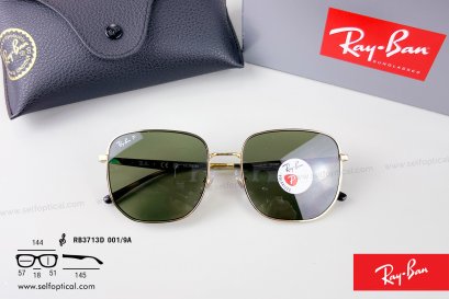RayBan RB3713D 001/9A Size 57 Polarized Lens