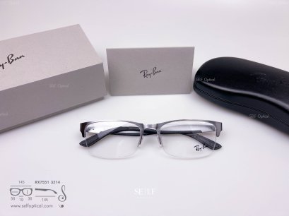 กรอบแว่น RayBan RX7551 3214 Size 56