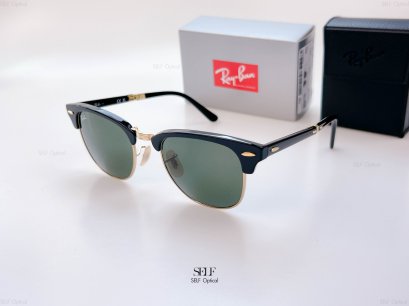 แว่นกันแดด RayBan Clubmaster folding RB2176 901 51