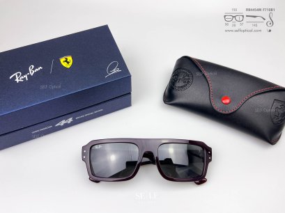 แว่นกันแดด RayBan Flacko RB4454M F710B1 SCUDERIA FERRARI COLLECTION Size 56 ( LEWIS HAMILTON 44 DRIVER SPECIAL EDITION)