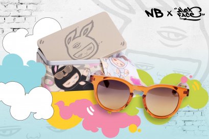 New Balance Eyewear X Alex Face Brown Sunglasses Limited Edition