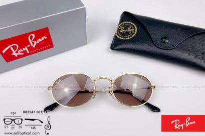RayBan OVAL RB3547 001/1A Size 51