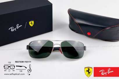 RayBan RB3763M F03171 Size 64 ( SCUDERIA FERRARI COLLECTION )