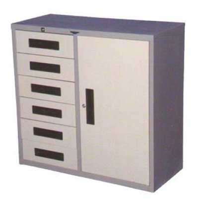 ตู้เอกสารเหล็ก 1 บาน 6 ลิ้นชัก