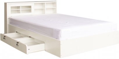 เตียงบานเลื่อน + ลิ้นชัก ขนาด 3.5 ฟุต