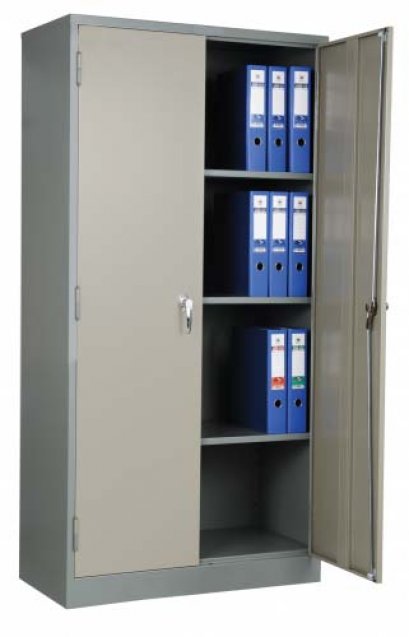 ตู้เอกสารเหล็กบานเปิด แบบทึบ ทรงสูง 4 ฟุค
