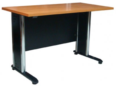 โต๊ะทำงานโล่ง ขาเหล็กโครเมี่ยมขนาด 180 ซม