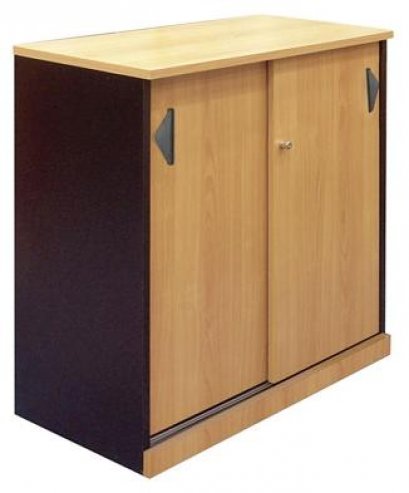 ตู้เอกสาร ทรงเตี้ย บานเลื่อน 2 ชั้น