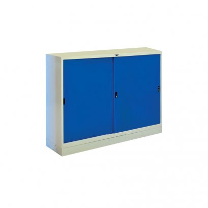 ตู้เอกสารเหล็กบานเลื่อน แบบทึบ ทรงเตี้ย 4 ฟุต