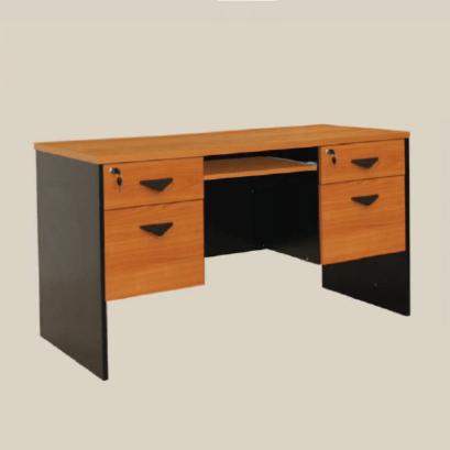 โต๊ะคอมพิวเตอร์ มีลิ้นชัก 2 ฝั่ง ขนาด 150 ซม