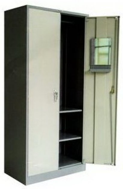 ตู้เสื้อผ้าเหล็กบานเปิด แบบทึบ ทรงสูง 3 ฟุต