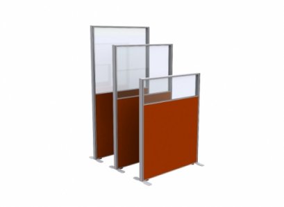 พาร์ทิชั่น แผ่นครึ่งกระจกใส