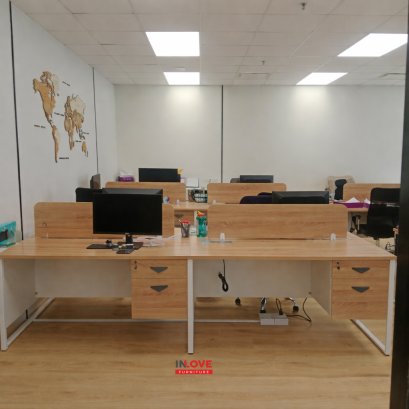 โต๊ะทำงานกลุ่ม มีลิ้นชัก