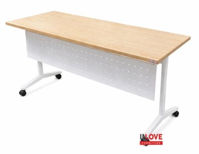 โต๊ะสัมนา พับได้ มีล้อเลื่อน ขนาด 180 ซม