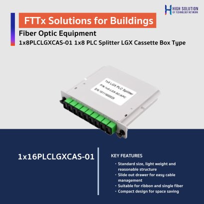 1x8PLCLGXCAS-01 1x8 PLC Splitter LGX Cassette Box Type