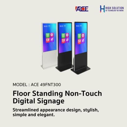 ACE 49FNT300 Floor Standing Digital Signage Brightness 300m Screen size 16:9