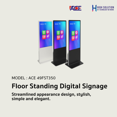 ACE 49FST350 Floor Standing Digital Signage Brightness 350m Screen size 16:9