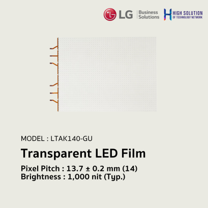 LTAK140-GU LG Transparent LED Film Bring New Life to Transparent Space