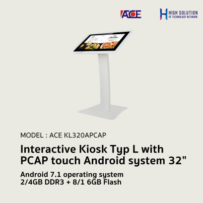 Interactive Kiosk Typ L with PCAP touch Android system 32 By High Solution