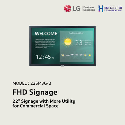 22SM3G-B LG 22&quot; Full HD Standard Signage Digital Signage Information Display