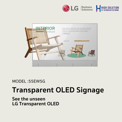 55EW5G LG  55″ Transparent OLED Signage OLED Signage Information Display
