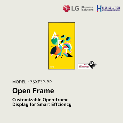75XF3P-BP LG 75&quot; Customizable Open-frame Display for Smart Effciency Digital Signage Information Display