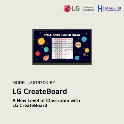 86TR3DK-BM LG 86&quot; A New Level of Classroom with LG CreateBoard Digital Signage Information Display