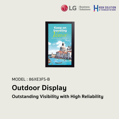 86XE3FS-B LG 86" Outstanding Visibility with High Reliability Digital Signage Information Display