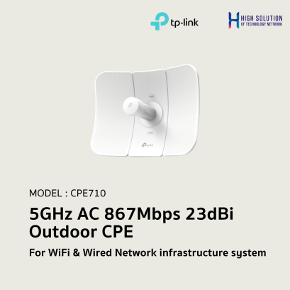 CPE710 (TP-Link) 5GHz AC 867Mbps 23dBi Outdoor CPE wifi &amp; wired System