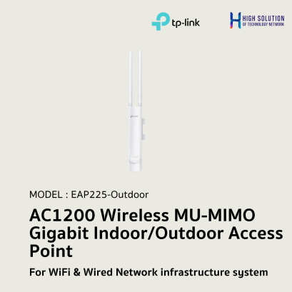 EAP225-Outdoor (TP-Link) AC1200 Wireless MU-MIMO Gigabit Indoor/Outdoor Access Point For WiFi &amp; Wired Network infrastructure system