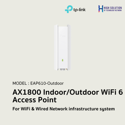 EAP610-Outdoor (TP-Link) AX1800 Indoor/Outdoor WiFi 6 Access Point For WiFi &amp; Wired Network infrastructure system