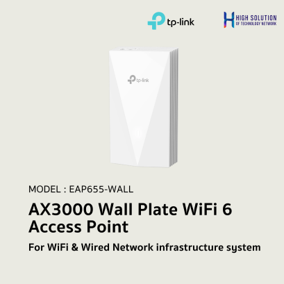 EAP655-WALL (TP-Link) AX3000 Wall Plate WiFi 6 Access Point wifi &amp; wired System