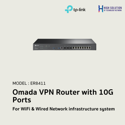 ER8411 (TP-Link) Omada VPN Router with 10G Ports wifi &amp; wired System