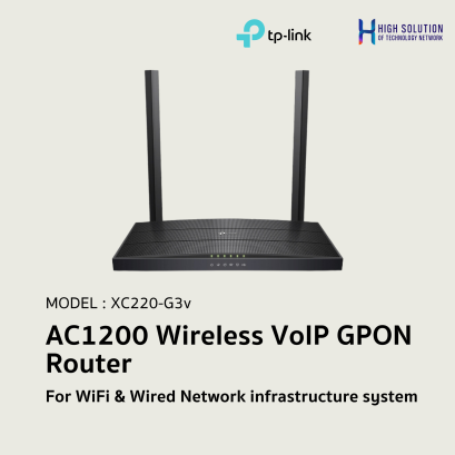 XC220-G3v (TP-Link) AC1200 Wireless VoIP GPON Router wifi &amp; wired system