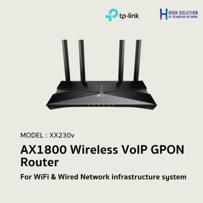 XX230v (TP-Link) AX1800 Wireless VoIP GPON Router wifi &amp; wired system