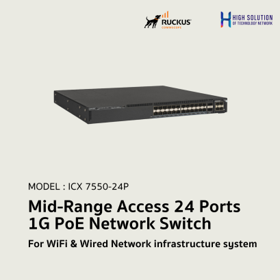 ICX 8200-24P RUCKUS Entry-Level+ Access 24 Ports 1G PoE Network Switch For WiFi &amp; Wired Network infrastructure system