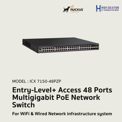 ICX 7150-48ZP RUCKUS Entry-Level+ Access 48 Ports Multigigabit PoE Network Switch For WiFi &amp; Wired Network infrastructure system