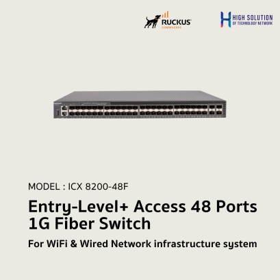 ICX 8200-48F RUCKUS Entry-Level+ Access 48 Ports 1G Fiber No PoE Network Switch For WiFi &amp; Wired Network infrastructure system