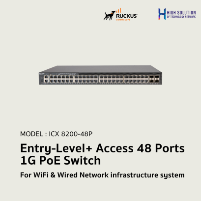 ICX 8200-48P  RUCKUS Entry-Level+ Access 48 Ports 1G PoE Network Switch For WiFi &amp; Wired Network infrastructure system