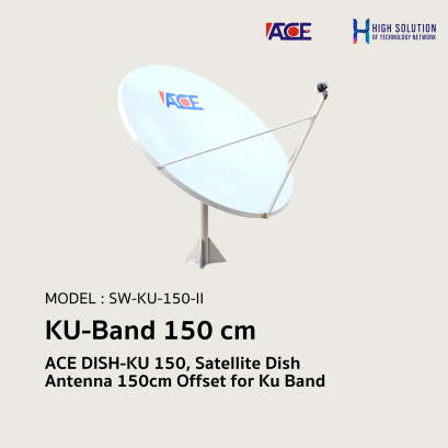 ACE DISH-KU 150, Satellite Dish Antenna 150cm Offset for Ku Band