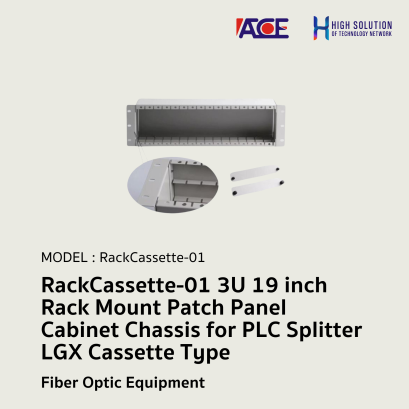 RackCassette-01 3U 19 inch Rack Mount Patch Panel Cabinet Chassis for PLC Splitter LGX Cassette Type